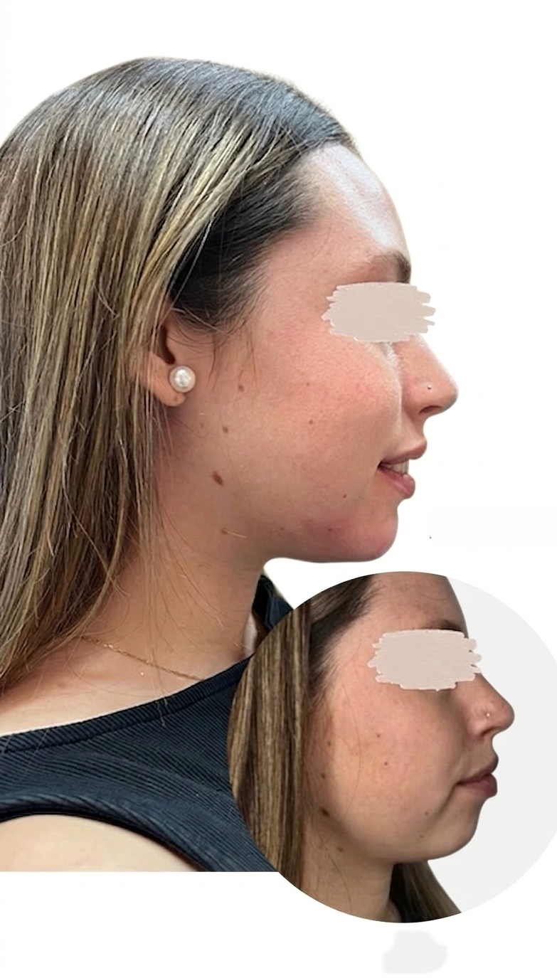 Resultado: hilos tensores, firmeza del óvalo facial
